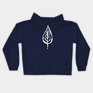 Leaf - Minimal Ink Drawing Kids Hoodie